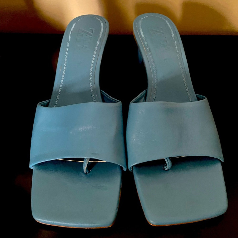 Zara blue sandals